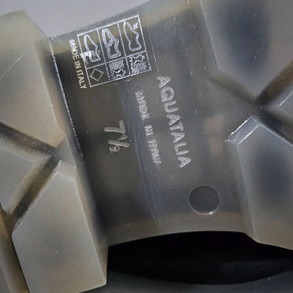 Aquatalia Drew Tall Boot Knee High Combat Naplak Suede Leather Weatherproof 7.5 - Picture 13 of 15